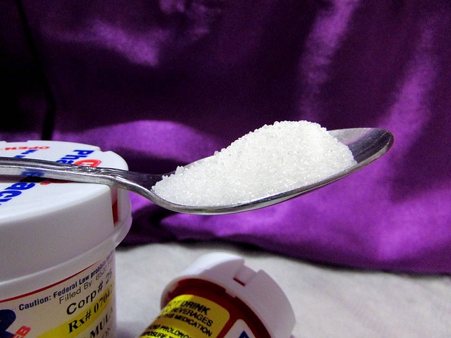 a spoonful of sugar on top of pill bottles